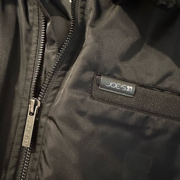 Joes Jeans heavy black bomber jacket with army detail lining. - Picture 3 of 11